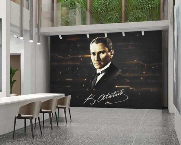 Atatürk Görseli Poster Duvar Kağıdı