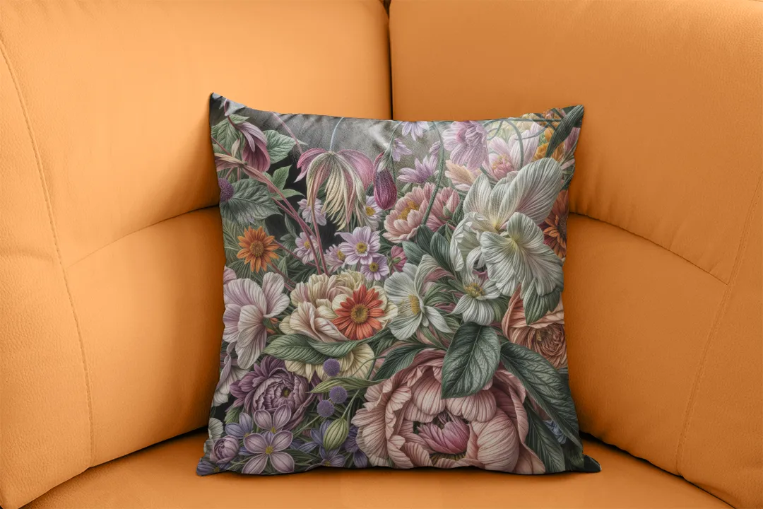 Baharın Gizemli Çiçek Yansıması Kırlent