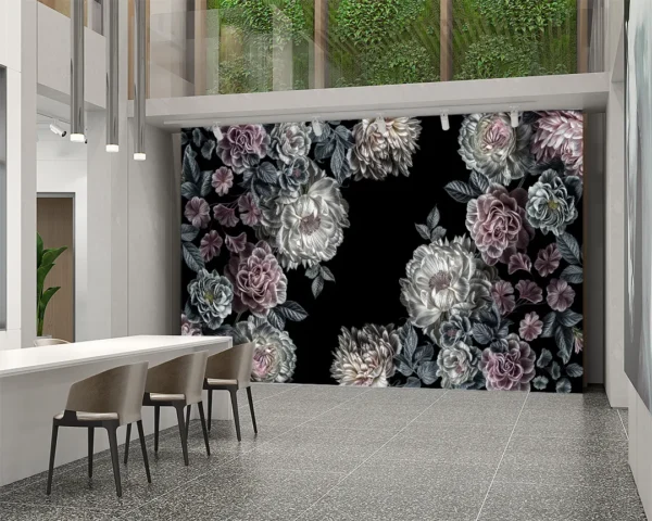 Gecenin Gizemli Çiçekleri Poster Duvar Kağıdı