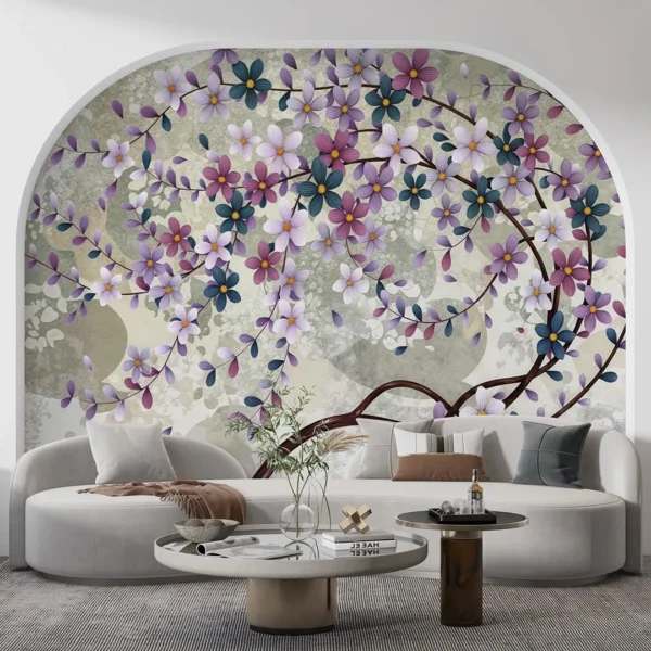 Mor Pembe Çiçek Serenadı Poster Duvar Kağıdı