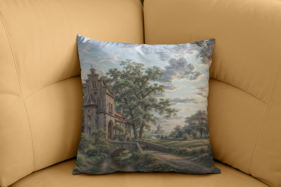 Akan Dere Heybetli Ağaçların Kucakladığı Tarihi Yapılar Kırlent