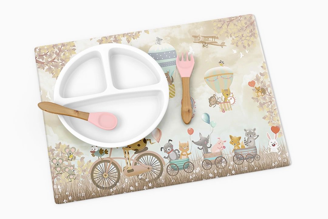 Bisikletli Zürafa ve Neşeli Dostlarının Balonlarla Dolu Masalı Amerikan Servis