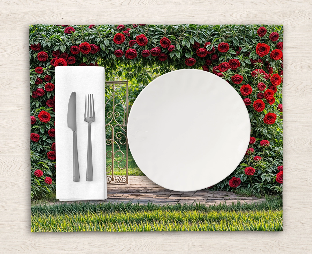 Canlı Kırmızı Güllerle Bezeli İhtişamlı Kemerin Romantizmi Amerikan Servis