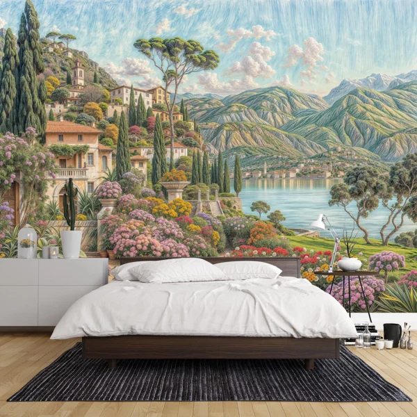 Como Gölü'nün Çiçek Açan Rüyası Poster Duvar Kağıdı