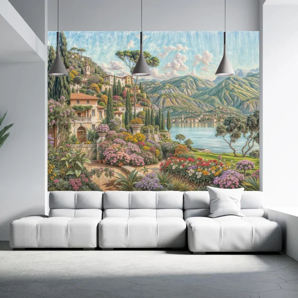 Como Gölü'nün Çiçek Açan Rüyası Poster Duvar Kağıdı