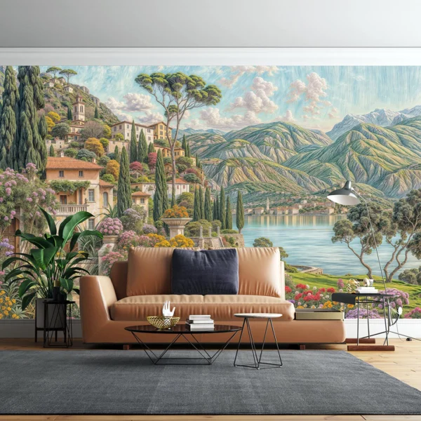 Como Gölü'nün Çiçek Açan Rüyası Poster Duvar Kağıdı