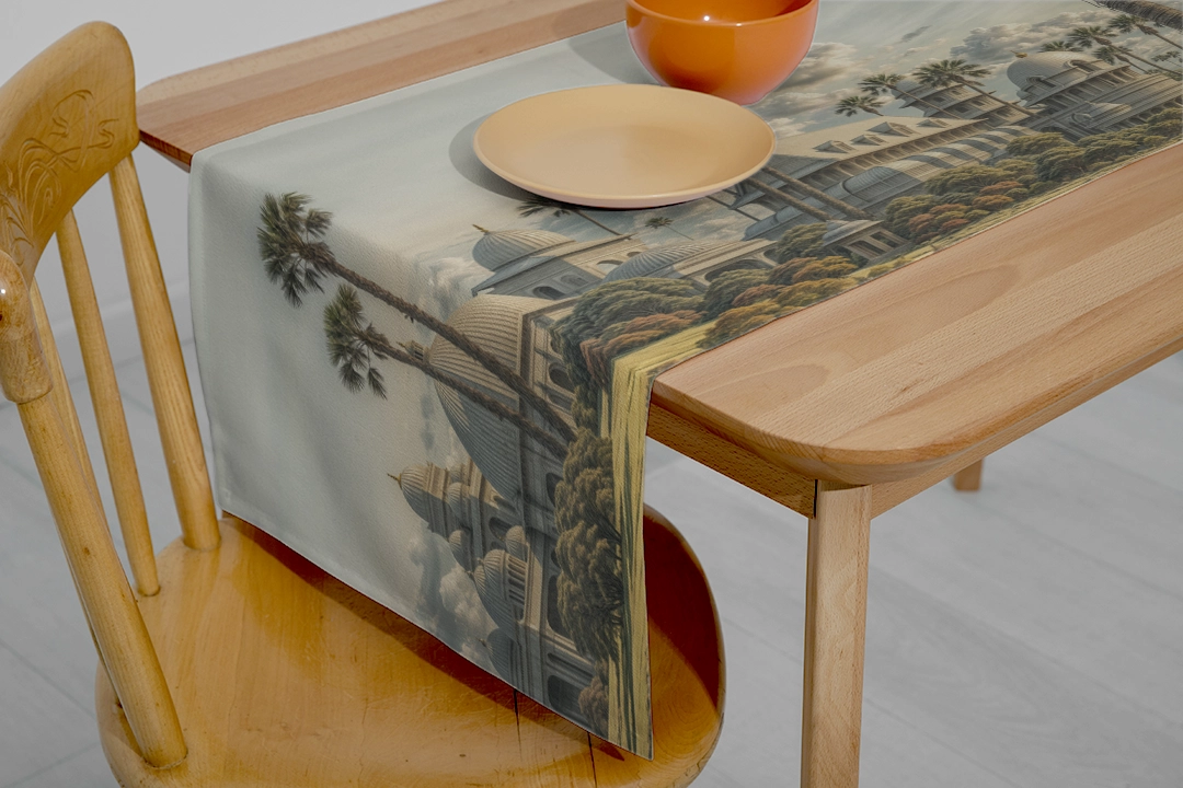 Hint Masallarının Büyülü Yükselişi Altın Işıklarla Dans Eden Kubbeler Runner