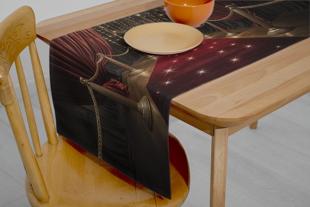 Kırmızı Halının İhtişamı Altın Bariyerlerin Zarafeti Runner