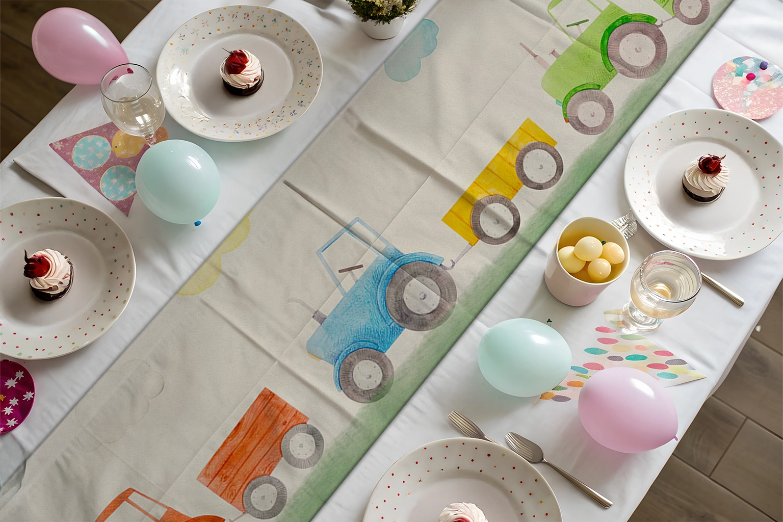 Kırsalın Neşesi Traktörler ve Doğa Senfonisi Runner