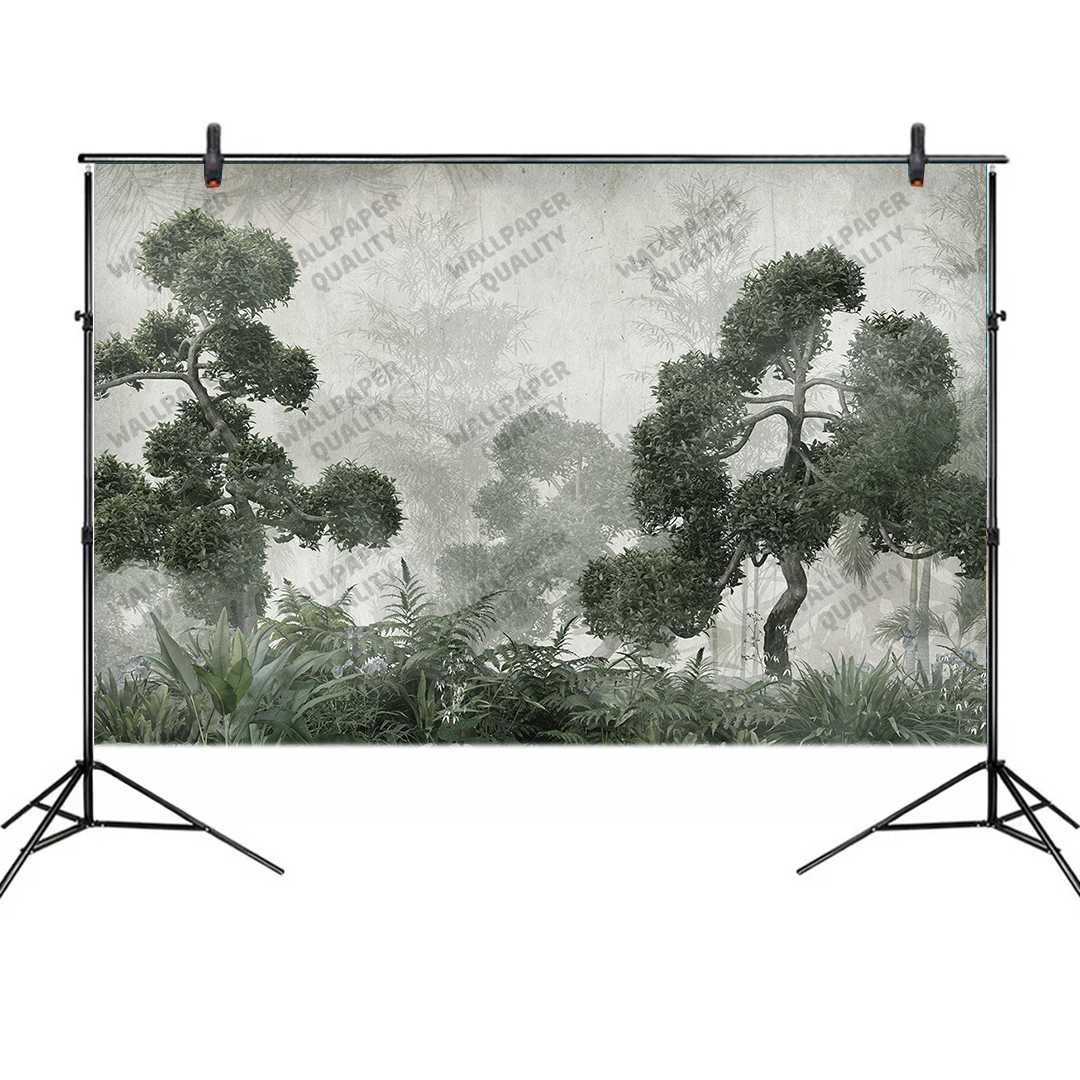 Ormanın Derinliklerinden Gelen Huzur Fon Kumaşı