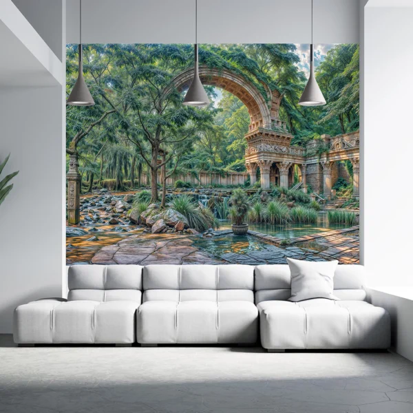 Schönbrunn'un Gizemli Roma Harabeleri Poster Duvar Kağıdı