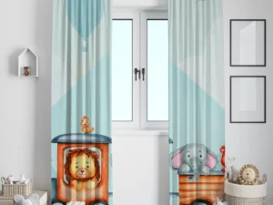 Sevimli Hayvanlarla Tren Macerası fon perde