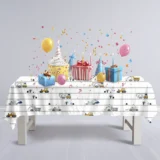 Sevimli İş Makineleriyle Dolu Eğlenceli Macera Dünyası masa örtüsü