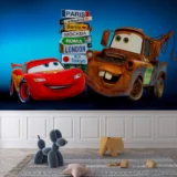 Şimşek McQueen ve Mater Yarış Pistinden Şehir Manzarasına 2