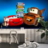 Şimşek McQueen ve Mater Yarış Pistinden Şehir Manzarasına 3