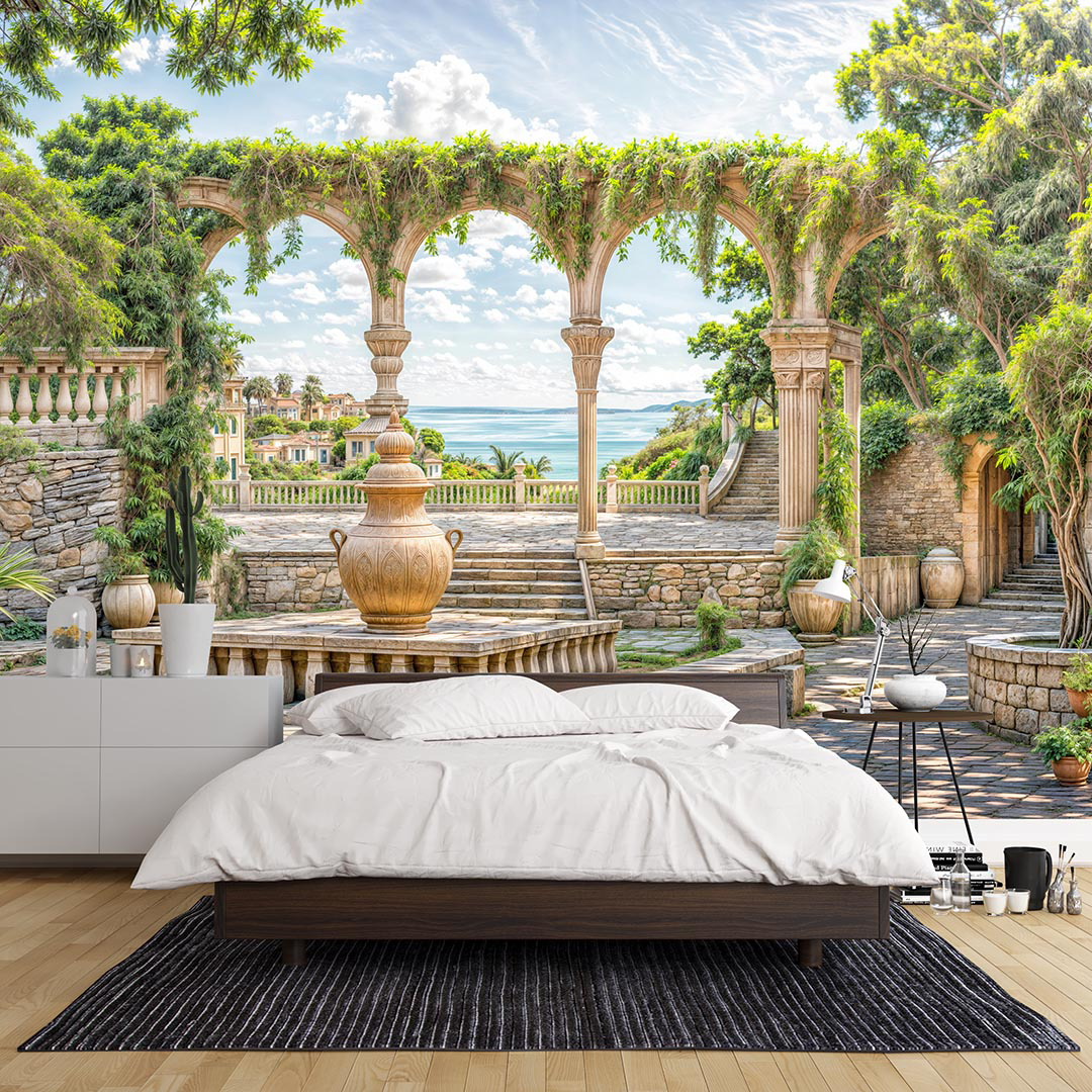 Taormina'nın Botanik Bahçeleri Poster Duvar Kağıdı