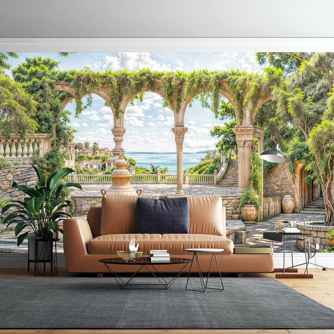 Taormina'nın Botanik Bahçeleri Poster Duvar Kağıdı