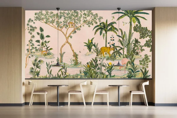 Tropik Ormanın Kalbinde Yaban Hayatın Büyülü Dansı Poster Duvar Kağıdı