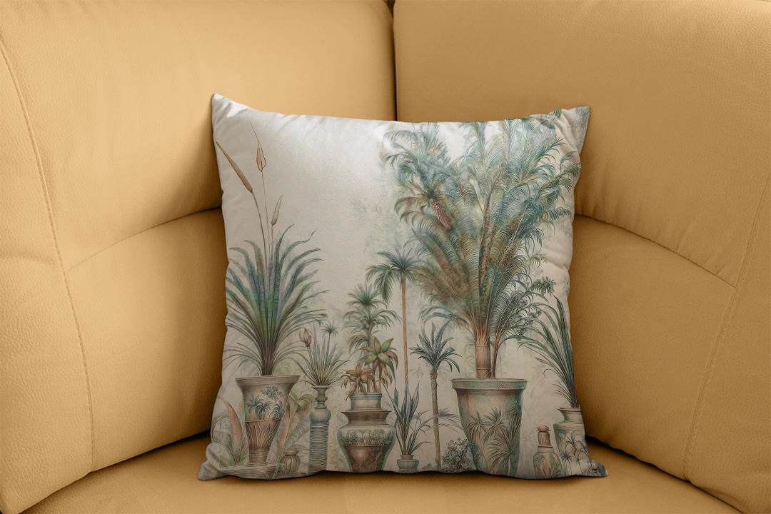 Vazolar İçinde Yaprakların Estetiği Kırlent