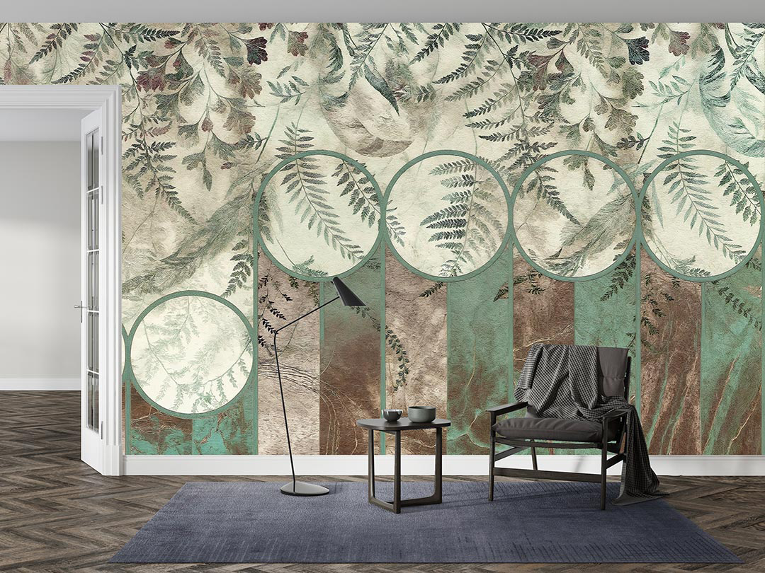 Vintage Dokunuşlarla Buluşan Doğa Poster Duvar Kağıdı