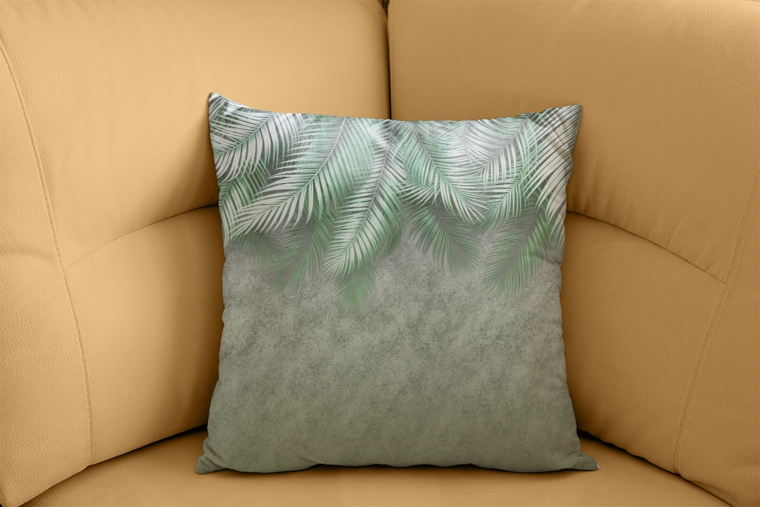 Yeşil Yaprakların Huzur Veren Canlılığı Kırlent