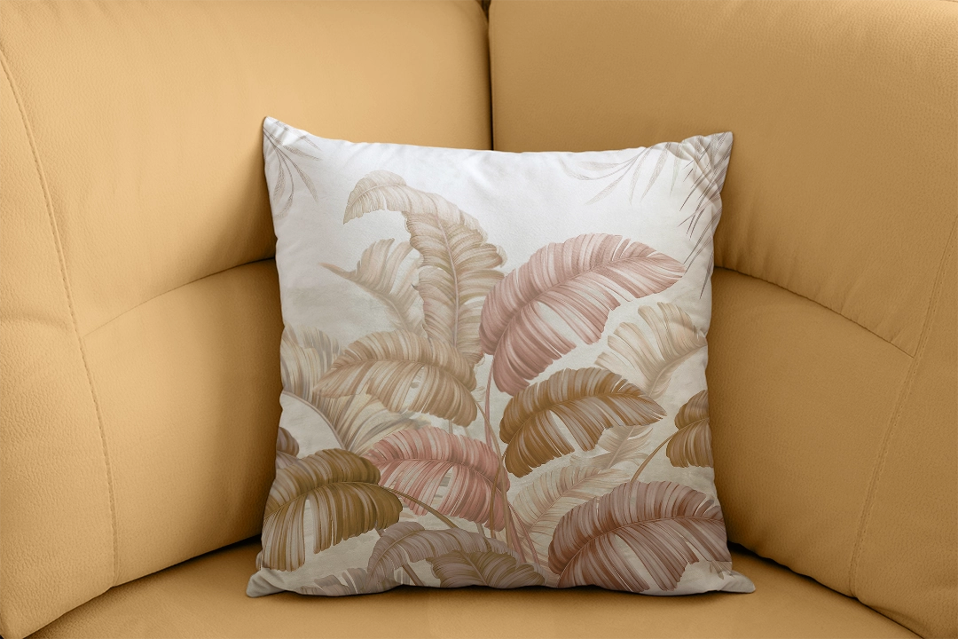 Yumuşak Renklerle Tropik Esintisi Kırlent