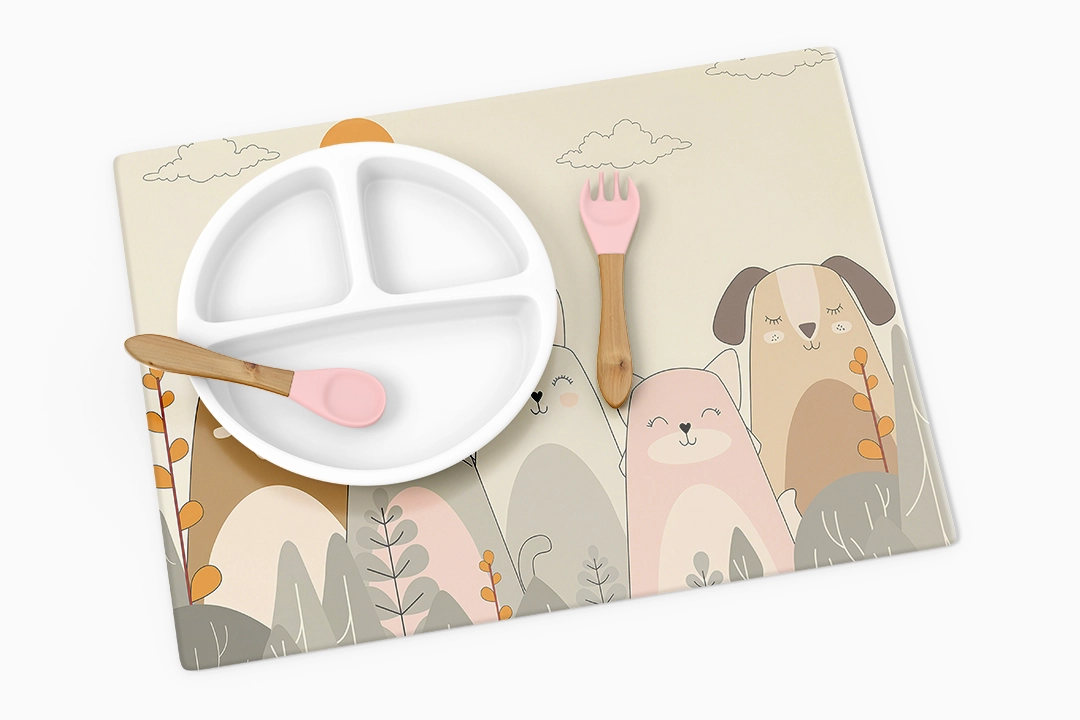 Ayıcık Kedi Tavşan Tilki ve Köpeğin Mutlu Buluşması Amerikan Servis