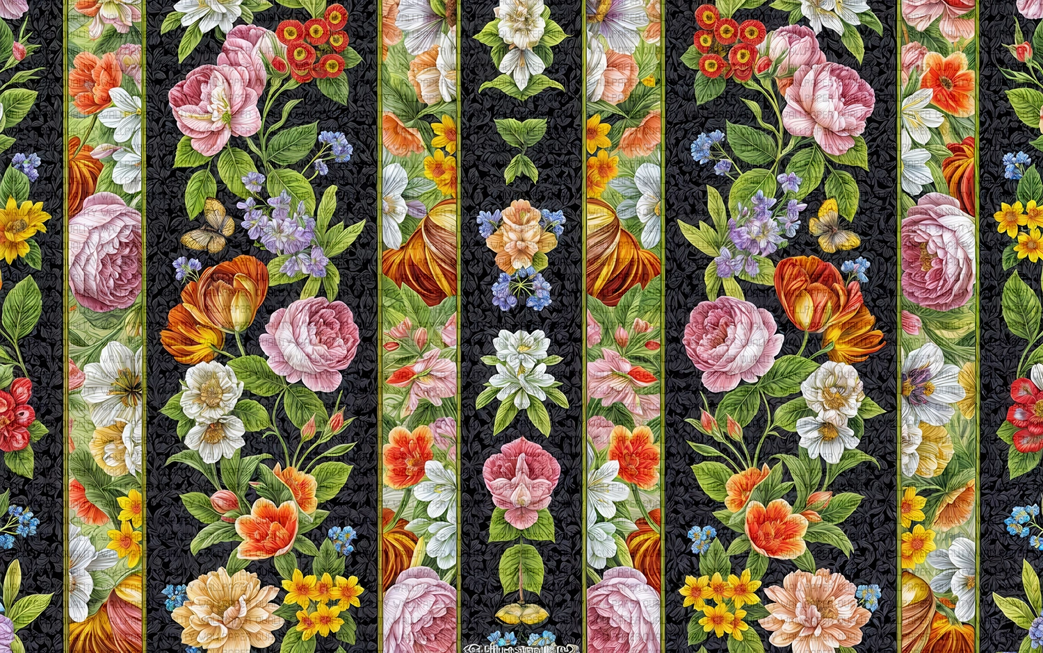 Çiçek Bahçesinin Çizgisel Senfonisi