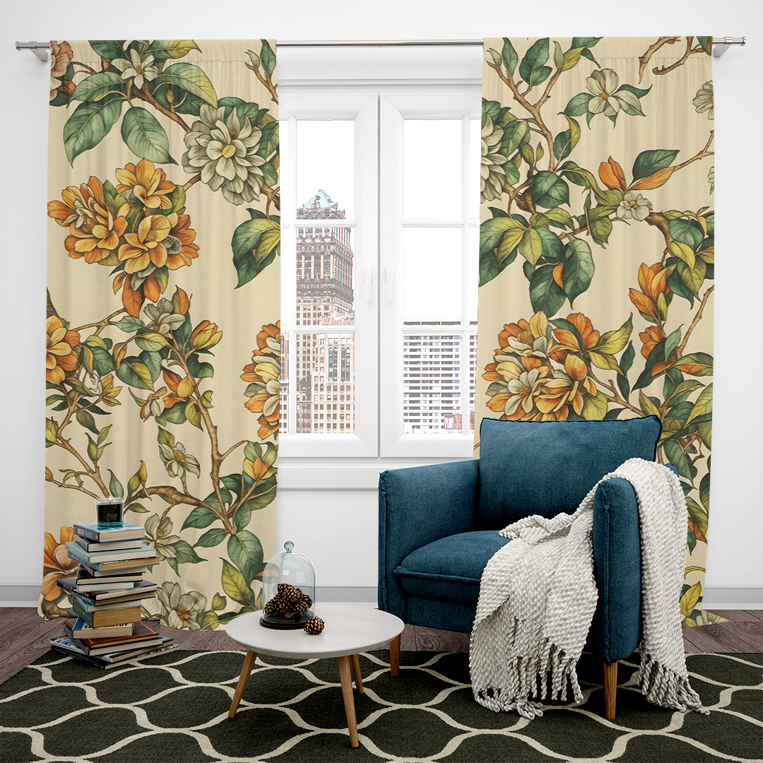 Enerjisini ve Coşkusunu Yansıtan Çiçek Düzeni Fon Perde