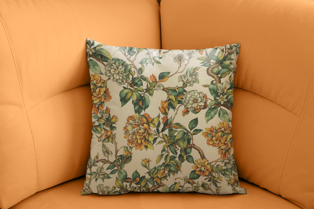 Enerjisini ve Coşkusunu Yansıtan Çiçek Düzeni Kırlent