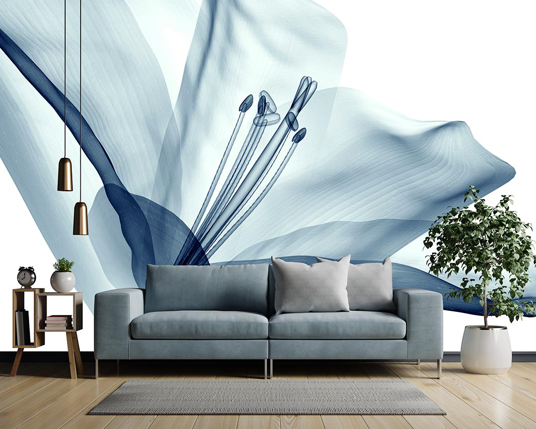 Eteryal Zarafet Çiçeklerin Şeffaf Görseli Poster Duvar Kağıdı