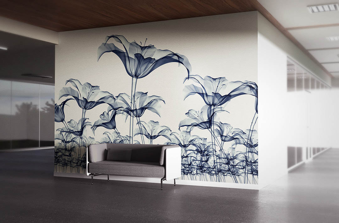 Ethereal Transparan Çiçeklerin Gizemli Dansı Poster Duvar Kağıdı