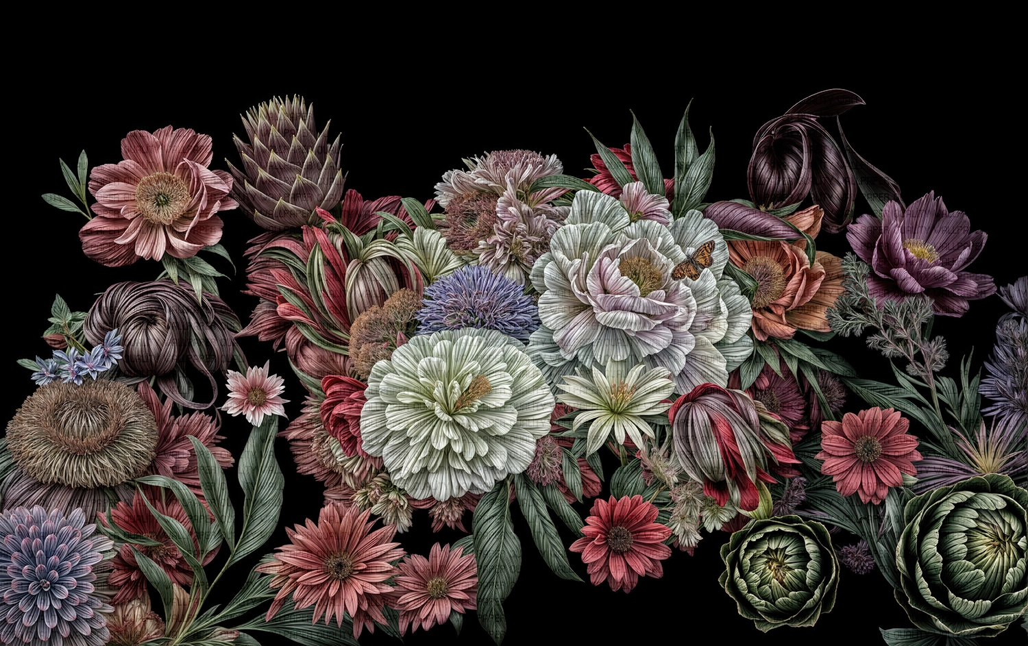 Gizemli Bahçenin Derinliklerinden Gelen Çiçek Şöleni