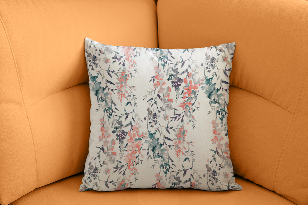 Gizemli Bahçenin Güzel Çiçek Esintisi Kırlent