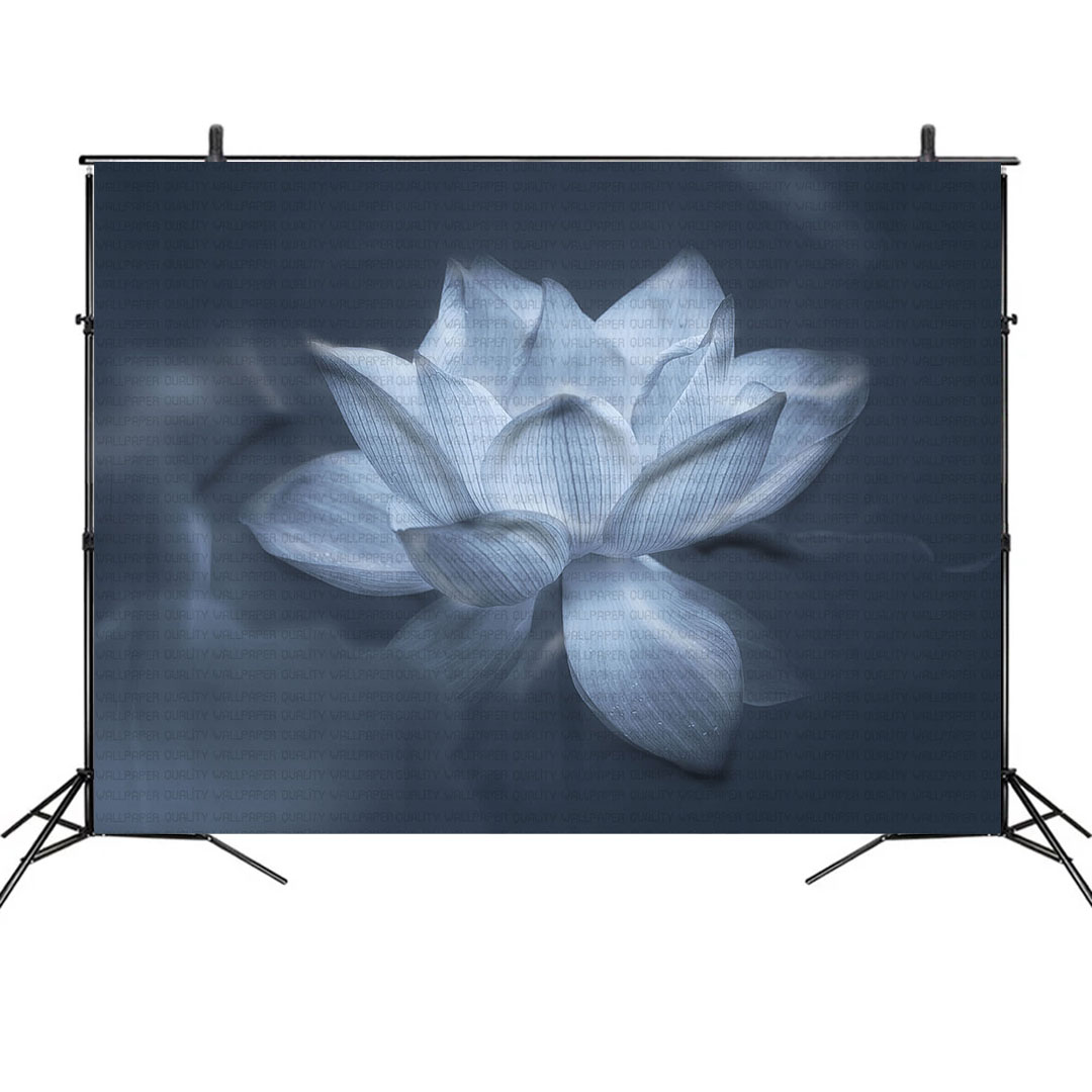 Gizemli ve Efsunlu Lotus Çiçeği Fon Kumaş