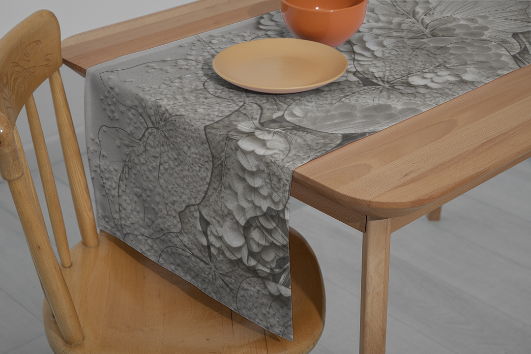 Kabartmalı Yaprakların Biyomorfik Dokusu Runner