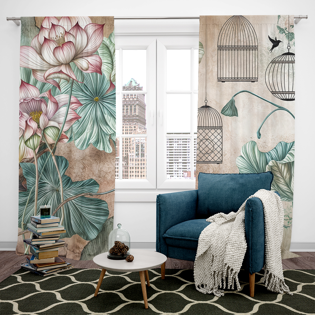 Lotus Çiçeklerinin Zarafeti ve Doğu Mistisizmi Fon Perde