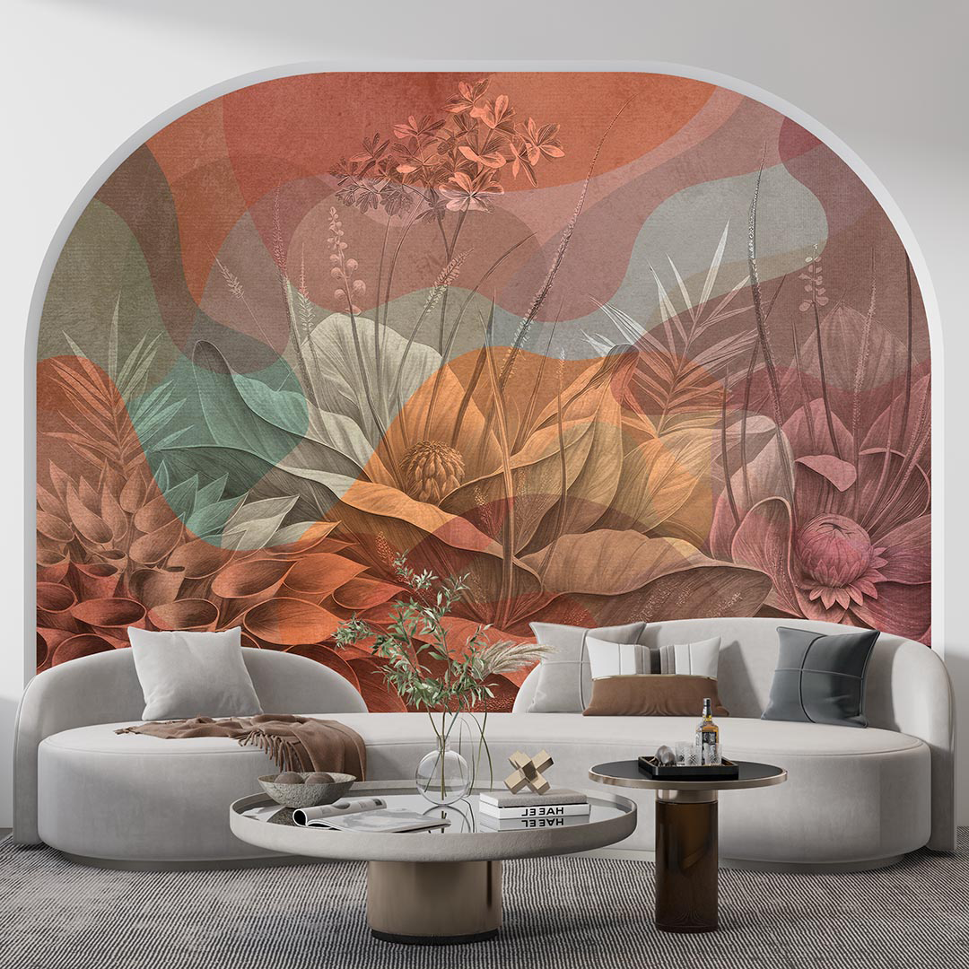 Mistik Bahçenin Gizemli Rüya Gibi Çiçekleri Poster Duvar Kağıdı