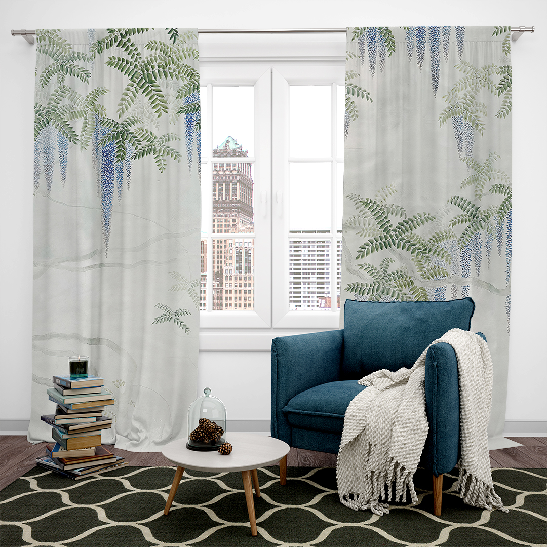 Mor Salkımların Rüya Bahçesi Fon Perde