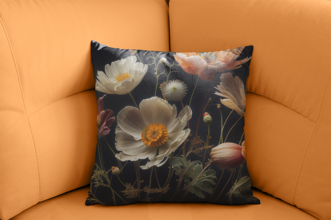 Narin Çiçeklerin Büyülü Dansı Kırlent