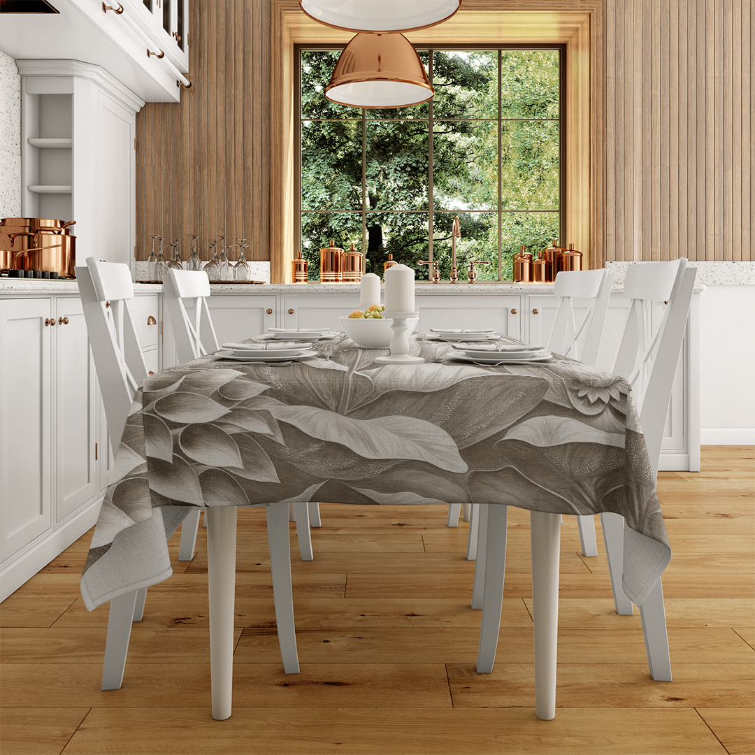 Narin Çiçeklerle Bezeli Huzur Veren Bir Bahar Esintisi Masa Örtüsü