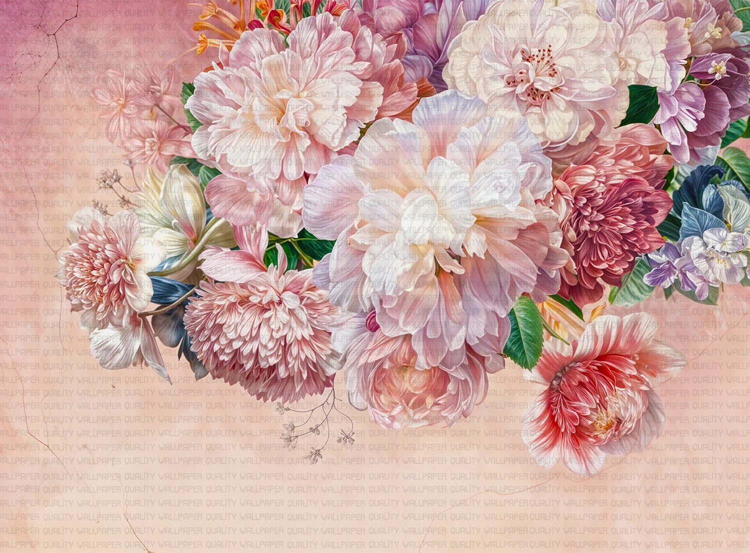 Pastel Renklerle Canlanan Zarif Çiçek Buketi