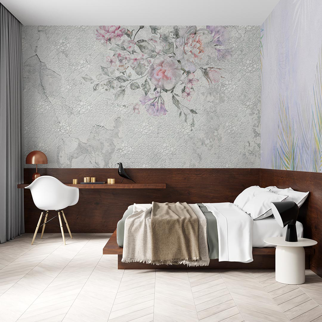 Pembe Şakayık Buketiyle Nostaljik Bahar Esintisi Poster Duvar Kağıdı