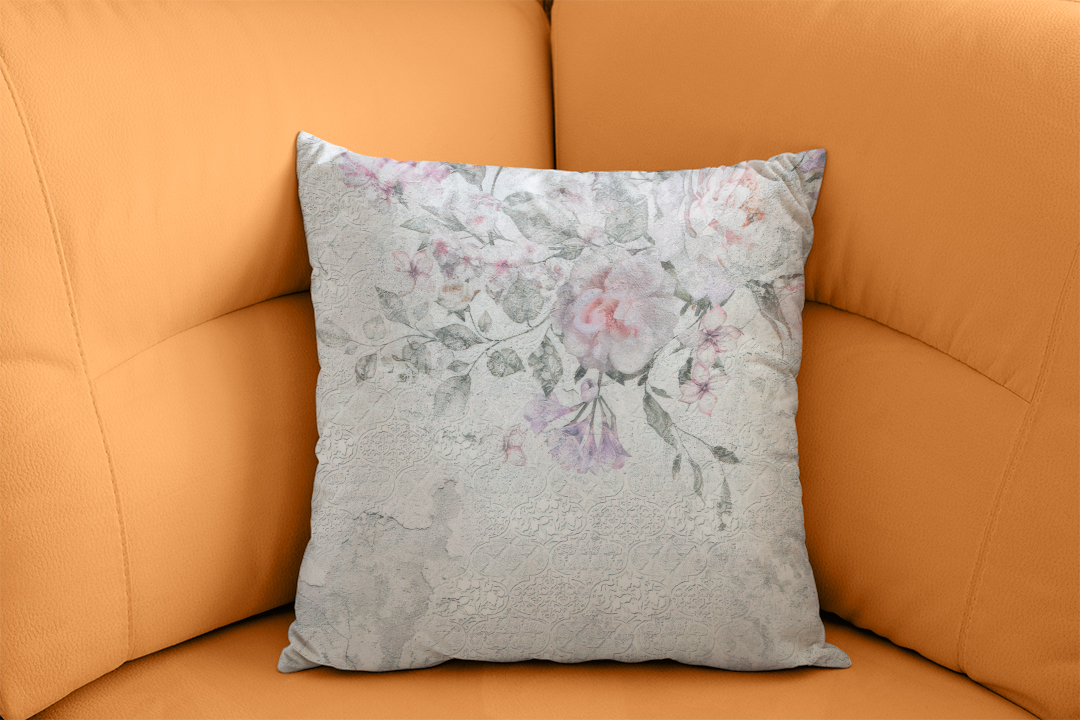 Pembe Şakayık Buketiyle Nostaljik Bahar Esintisi Kırlent