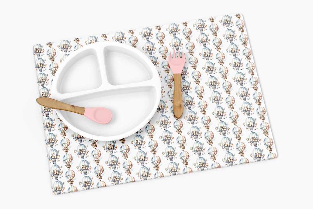 Rengarenk Balonlarla Gökyüzünde Baykuşlar ve Ayılarla Uçuş Amerikan Servis