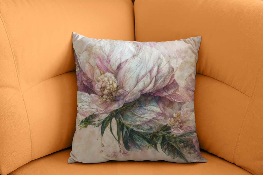 Romantik Bahçenin Zarif Çiçekleri ile Serüven Kırlent