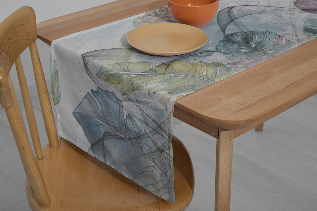 Soft Renklerde Yapraklara Dokunuş Runner