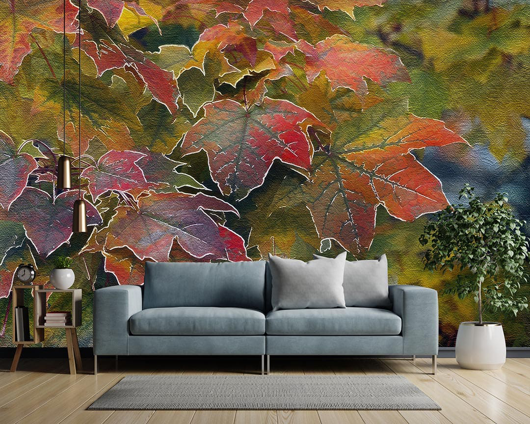 Sonbaharın Kızıl Dokunuşu Poster Duvar Kağıdı