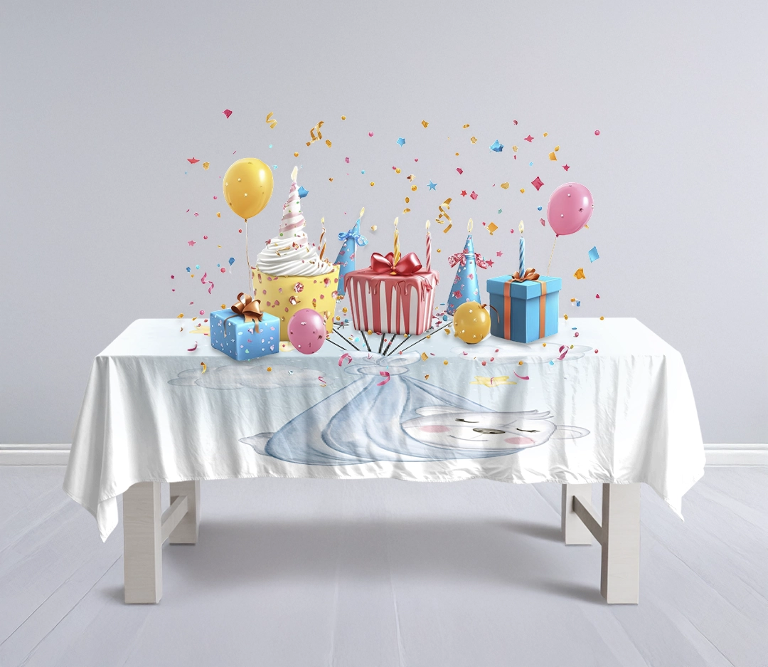 Tatlı Rüyalar ve Hoş Geldin Bebek Masa Örtüsü