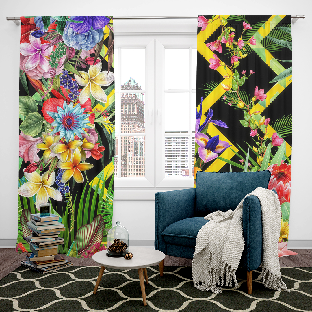 Tropik Baharın Renk Senfonisi Fon Perde